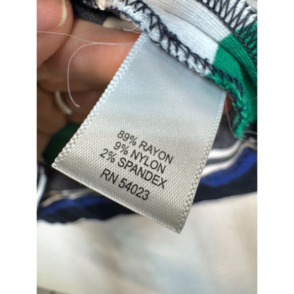 Banana Republic Womens Sheath Dress Suze 8 Multicolor Striped Short Sleeve - Picture 3 of 12